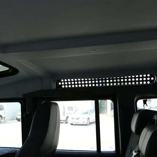 Vista 5 de Cubierta protectora de aleación para ventana lateral de techo, cubierta para ventanas de puerta trasera para Land Rover Defender 90 110 2004-2018