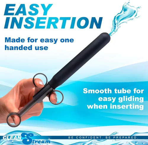 Vista 3 de Cleanstream Lanzador de lubricante suave, uso con una mano, tubo liso para una fácil inserción, jeringa, apto para juguetes, tapa incluida