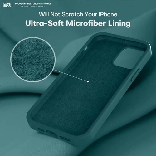 Vista 161 de LOVE 3000 Diseñada para Funda iPhone Air, Silicona Premium [Compatible con Magsafe][Forro de Microfibra Suave Anti-Rayones] Funda Protectora
