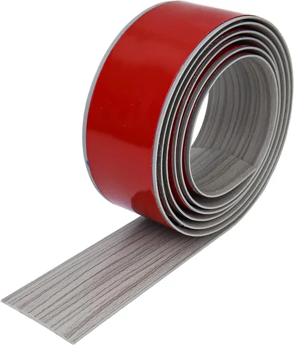 Vista 12 de Tira de Transición de Piso, Tiras de Cobertura de Piso Autoadhesivas Transiciones de Pisos Laminados, Tira Divisoria Plana de Vinilo de 2" de Ancho