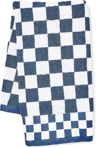 Vista 13 de MACKENZIE-CHILDS Toalla de mano, bonita toalla de mano decorativa para baño y cocina, cuadros negros y blancos