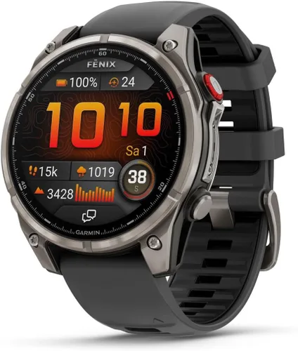 Vista 23 de Garmin fēnix® 8 – 43mm, AMOLED, Smartwatch GPS Multideporte Premium, Batería de Larga Duración, Resistente a Inmersiónes, Linterna LED Integrada