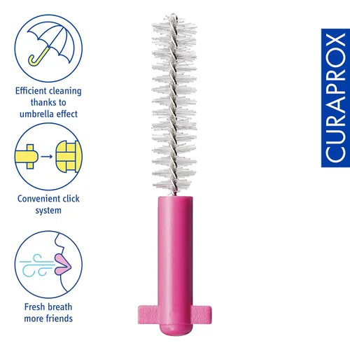 Vista 3 de Curaprox Prime Plus - Cepillos interdentales CPS 08 con 5 cepillos, 0.031 in a 0.126 in