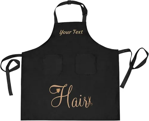 Vista 14 de Delantal unisex personalizado para peluqueros – bata ajustable para estilista – Regalos personalizados