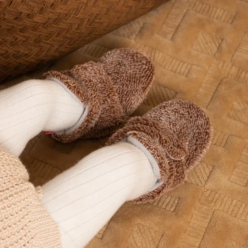Vista 210 de Sawimlgy - Botines de algodón antideslizantes para recién nacido, con agarre, para cuna o para el invierno