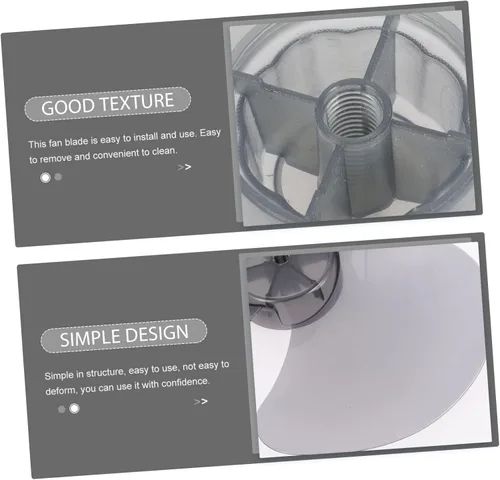 Vista 3 de Piezas de repuesto de ventilador de plástico para ventiladores de pie y mesa compatibles con modelos de ventiladores domésticos, material plástico