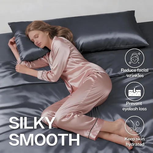 Vista 359 de MR&HM - Funda de almohada de satén