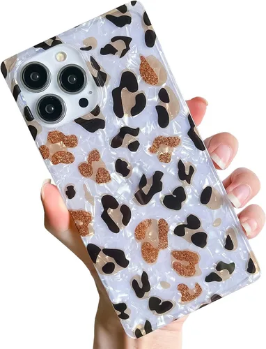 Vista 49 de Elegante concha de madre perla compatible con iPhone 13 de 6.1 pulgadas, elegante y delgada, con borde rectangular, funda protectora de perla