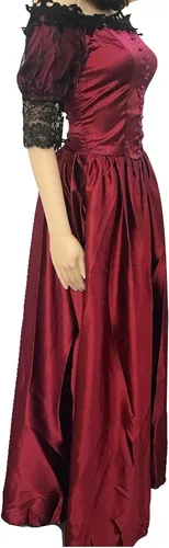 Vista 2 de LY-VV Disfraz de Marie Antoinette rococó para mujer, vestido gótico victoriano