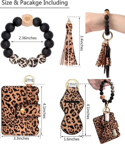 Vista 26 de BVGA Pulsera llavero de pulsera de silicona para mujer