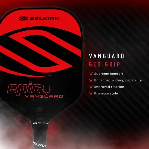 Vista 3 de Selkirk Sport Vanguard - Paleta híbrida de pickleball de fibra de carbono con núcleo de polipropileno X5, raquetas de pickleball
