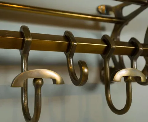 Vista 5 de COATRACK francés/bastidor de bastidor/tren montado en la pared de la vendimia decoración de lujo