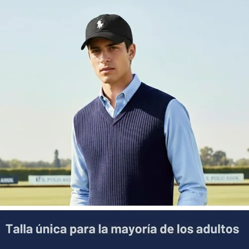 Vista 5 de U.S. Polo Assn. Gorra de béisbol, sombrero ajustable de papá 100% algodón con pequeño logo de pony Negro