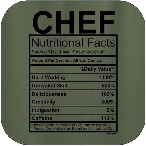 Vista 2 de Chef Gift Nutritional Facts Gag Gifts - Sudadera divertida con capucha