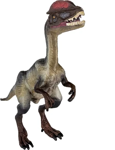 Vista 3 de Safari Ltd. Figura de Dilophosaurus - Figura detallada de dinosaurio de 5.27 pulgadas, juguete educativo para niños, niñas y niños a partir de 3 años
