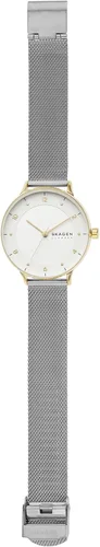 Vista 6 de Skagen Reloj minimalista de acero inoxidable para mujer