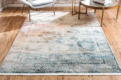 Vista 5 de Unique Loom Baracoa Collection Alfombra de área - Marimelena (2' 2" x 3' 1", Multi/ Gris)