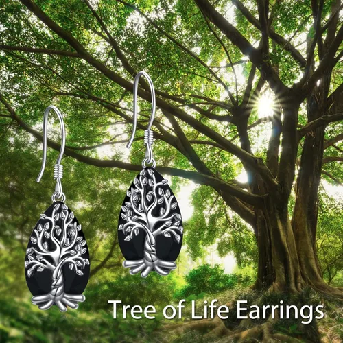 Vista 5 de YFN Aretes de tulipán de piña y margarita de fresa, plata esterlina, aretes colgantes de fruta, joyería de flores para mujeres y niñas