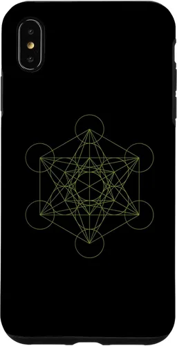 Vista 7 de Funda de yoga espiritual oculta para iPhone 15 Geometría Sagrada Metatron
