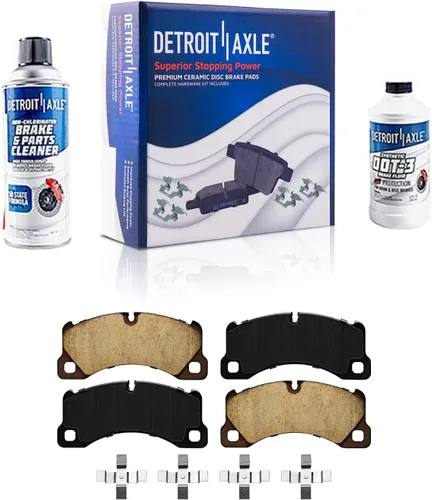 Vista 88 de Detroit Axle - Pinza de disco del lado del acompañante + pastillas de freno de cerámica de repuesto para Lexus HS250H Toyota RAV4 Prius V Scion xB