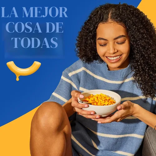 Vista 5 de Macarrones y queso Sabor Original de Kraft (1 caja de 7.25 oz) Para cenas o cenas fáciles, sin sabores artificiales, sin conservantes