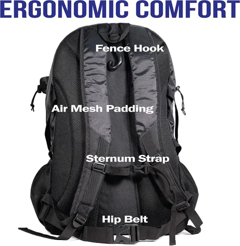 Vista 6 de Athletico Lacrosse Bag - Mochila extra grande para equipo de hockey sobre césped - Dos soportes para palos y compartimento separado para tacos