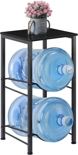 Vista 9 de LIANTRAL Organizador de Botellas de Agua de 5 Galones con Estante de Almacenamiento, Soporte para Jarra de Agua, Estante para Jarra de Agua, Soporte