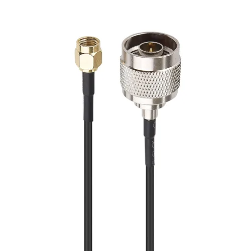 Vista 6 de Cable Matters Adaptador de cable coaxial RP-SMA macho a macho tipo N de 3 pies en negro