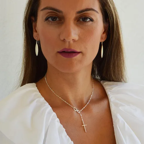 Vista 5 de Aretes de plata de ley con piedras preciosas de ópalo blanco para mujer, aretes de ópalo colgantes de ópalo de gota de ópalo colgante de plata
