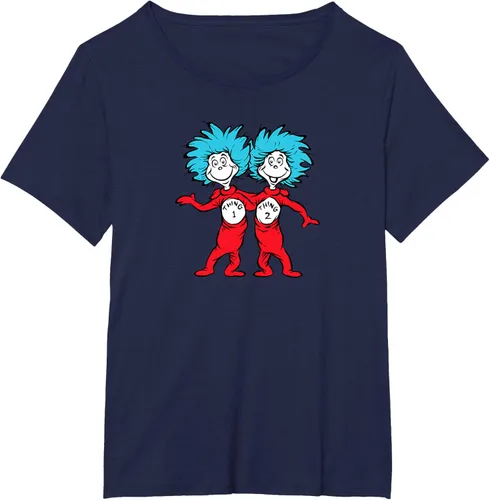 Vista 21 de Dr. Seuss Thing 1 Thing 2 Buddies - Camiseta Negro