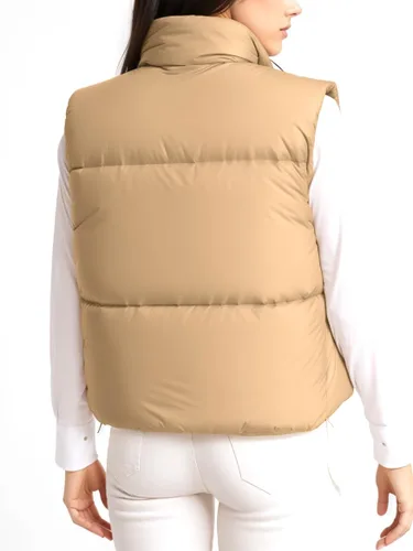 Vista 3 de Unidear Chaleco acolchado para mujer, ligero, reversible, sin mangas, con cremallera, acolchado, para invierno, Y2K