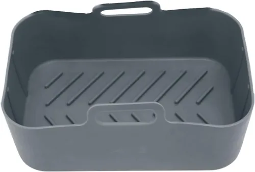 Vista 10 de Olla de silicona para freidora de aire, olla de silicona antiadherente reutilizable, cesta de repuesto para DZ201 Foodi de 8 cuartos (azul)