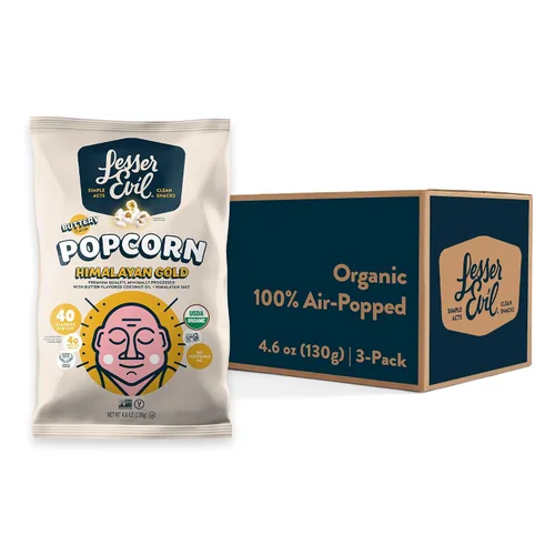 Vista 24 de LesserEvil Palomitas de maíz orgánicas "Avocado-licious", exclusivo de Amazon, calidad premium, mínimamente procesado, sin aceite vegetal, 4.6