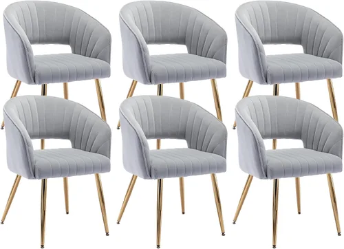 Vista 30 de KCC Silla de Escritorio Moderna de Terciopelo Sillón de Acento Tapizado Sillas Copetudas Sillas de Comedor, Sillas de Tocador Copetudas Silla