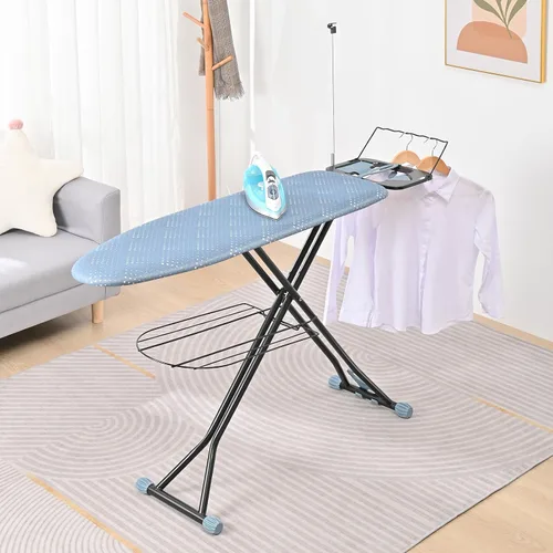 Vista 5 de APEXCHASER Tabla de planchar, soporte de hierro con arnés de silicona para planchas, ahorro de espacio, funda extra gruesa resistente al calor