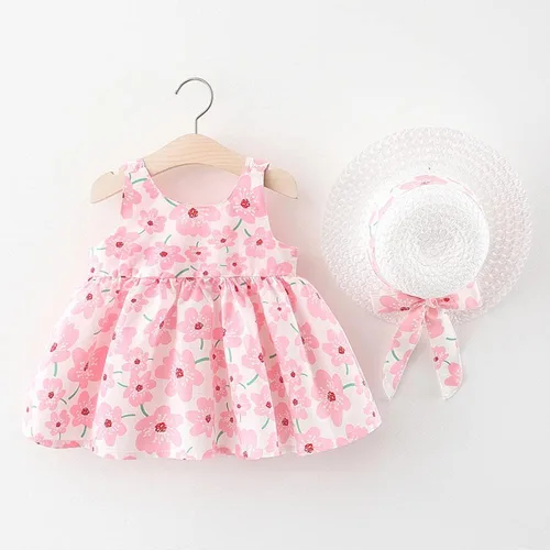 Vista 16 de Vestido tutú de verano para niñas pequeñas, sin espalda, vestido de princesa para fiesta de cumpleaños, vestido de verano con lazo floral