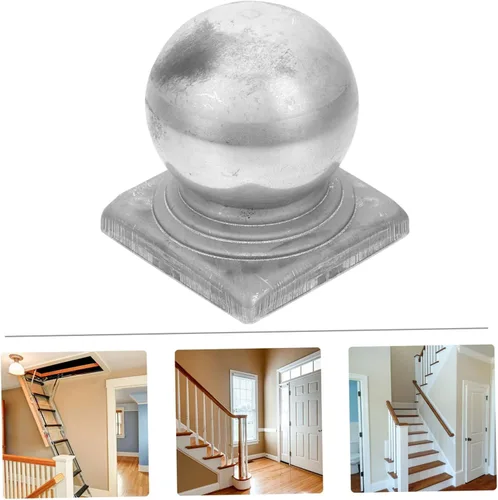 Vista 5 de DOITOOL 4 tapas decorativas para postes de valla con forma de cubierta para diseño resistente a la intemperie, fácil instalación para mejorar