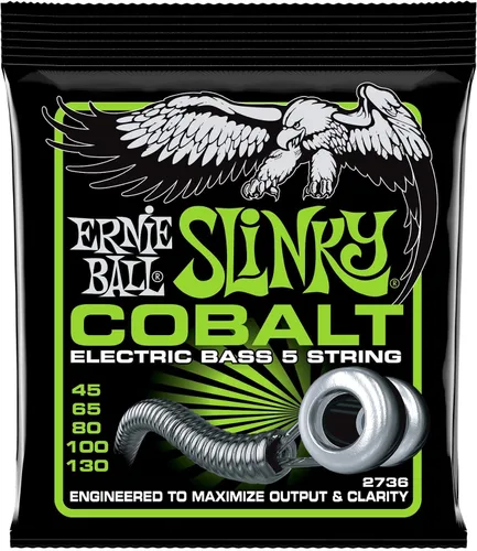 Vista 7 de Ernie Ball Slinky Cobalt - Cuerdas para bajo eléctrico de 6 cuerdas, calibre 32-130 6-String (32-130)