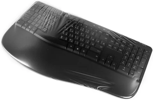 Vista 8 de Cubierta universal para teclado, estilo plano, 0.001 in, impermeable, antipolvo, con uso numérico de hospital/dentista (0.001 in [paquete de 100])