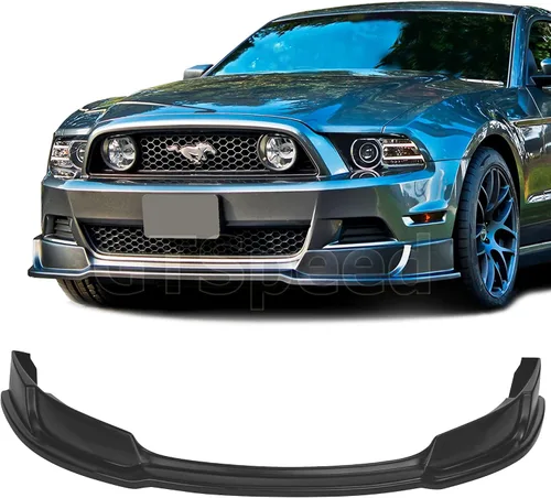 Vista 8 de Compatible con/Reemplazo para Labio de Defensa Delantera, Perfil Hundido de Poliuretano Estilo STL, Labio de Defensa Delantera Negro, Compatible