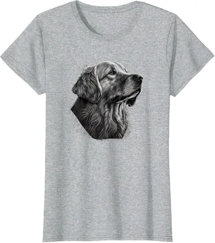 Vista 25 de Camiseta divertida Golden Retriever, Negro