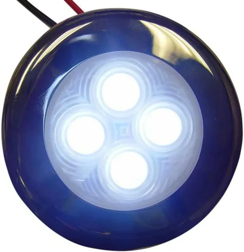 Vista 2 de Luz de acento y cortesía de 4 LED con cubierta de acero inoxidable