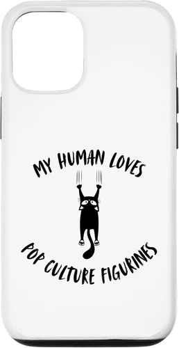 Vista 25 de iPhone XR My Human Loves Pop Culture Figurines - Cat Parent Hobby Case