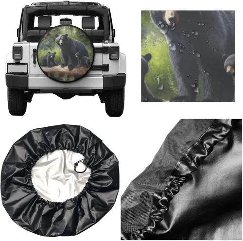 Vista 5 de Eugzak - Cubiertas de repuesto para neumáticos de RV para remolques, protectores de ruedas, cubiertas de neumáticos a prueba de clima y polvo