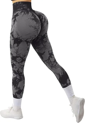 Vista 5 de Suuksess - Calzas para mujeres con levantamiento de glúteos sin costuras pantalones de entrenamiento de yoga con cintura alta