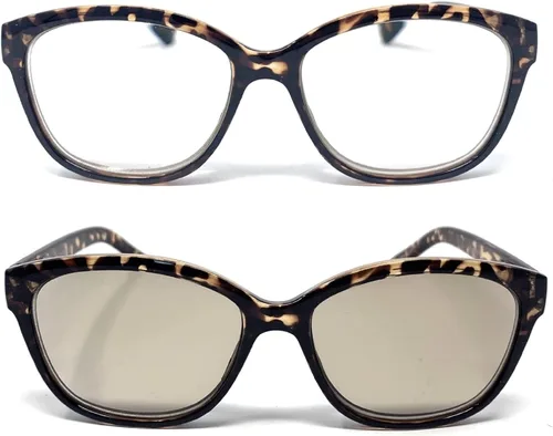 Vista 7 de Lentes de lectura fotocromáticos de lujo, lectores de transición para damas, gafas de sol para mujer