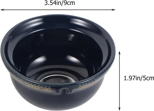 Vista 3 de Tetera de cerámica china clásica porcelana china gongfu juego de té de cerámica de rotación 360 con colador de té para té de hojas sueltas