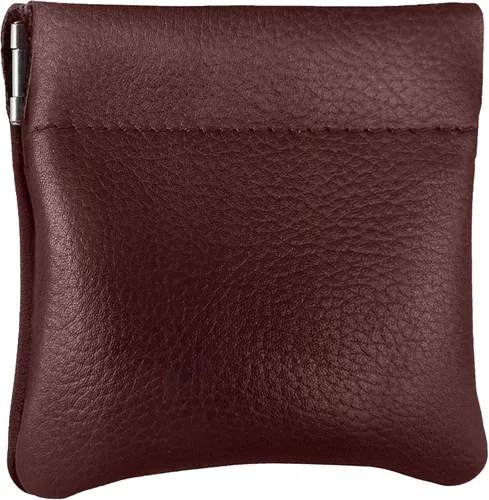 Vista 15 de Monedero clásico a presión, de cuero, para hombre de Nabobb, negro