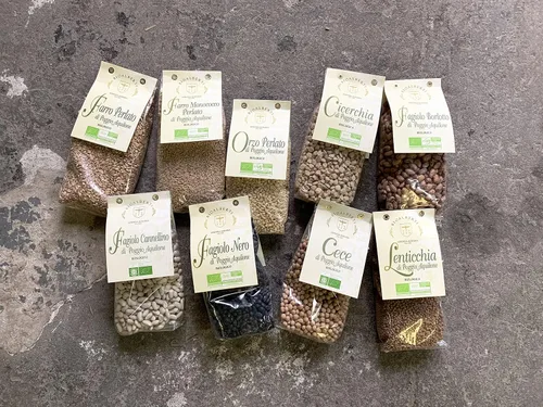 Vista 4 de Orzo de cebada orgánica - Granja familiar Bio Alberti, Poggio Aquilone, Umbría - 14.1 oz