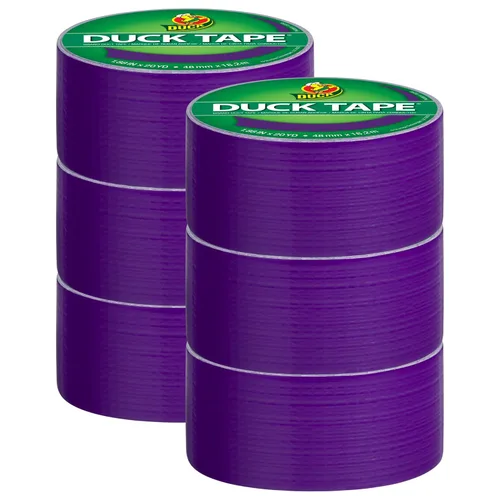 Vista 22 de Cinta adhesiva Duck Brand Duck de color, 6 rollos, Rosa bebé (240976_C)